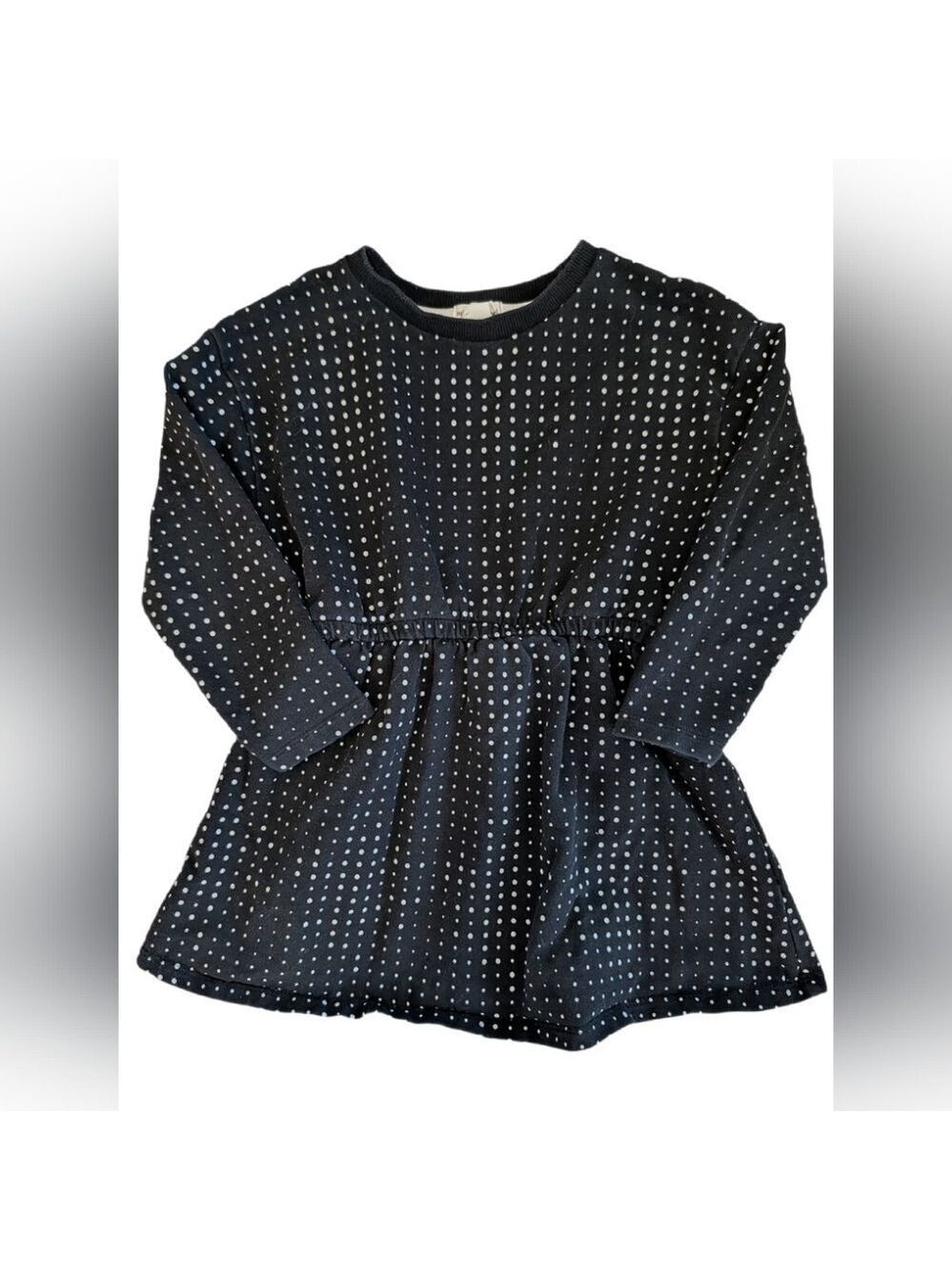 🇨🇦 Miles The‎ Label Polka Dot Kids Casual Dress - Black and White